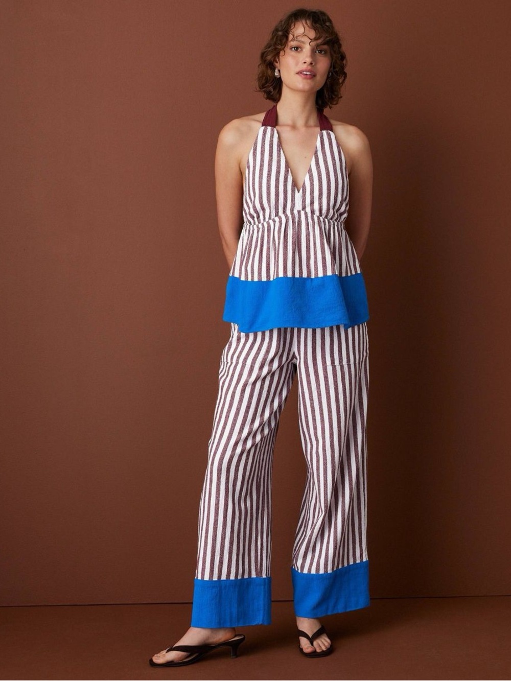 Rosie Assoulin Striped Top and Pant Set